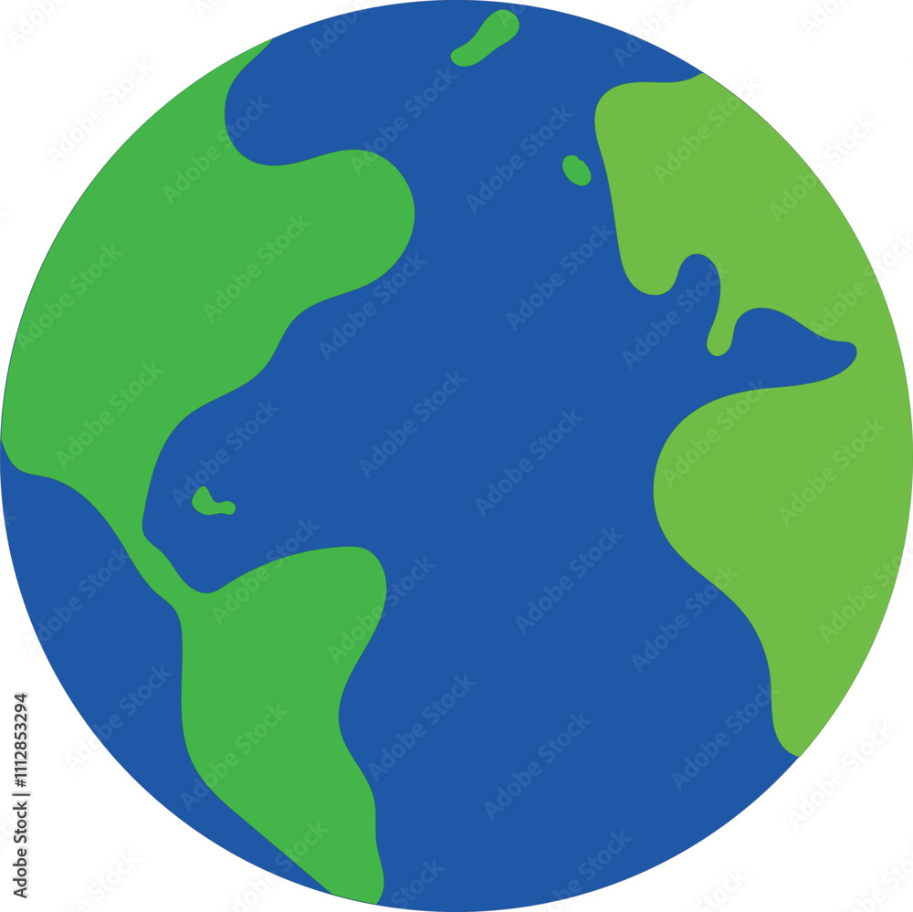 Planet Earth icon Earth day flat symbol. Earth globe flat illustration isolated on white background.