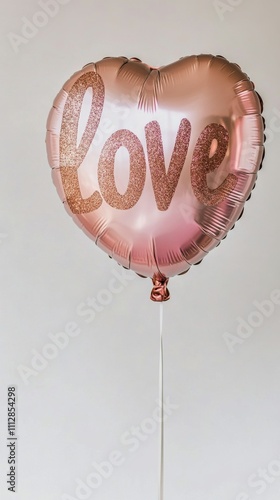 Pink balloon and love decoration create a romantic atmosphere for celebrations