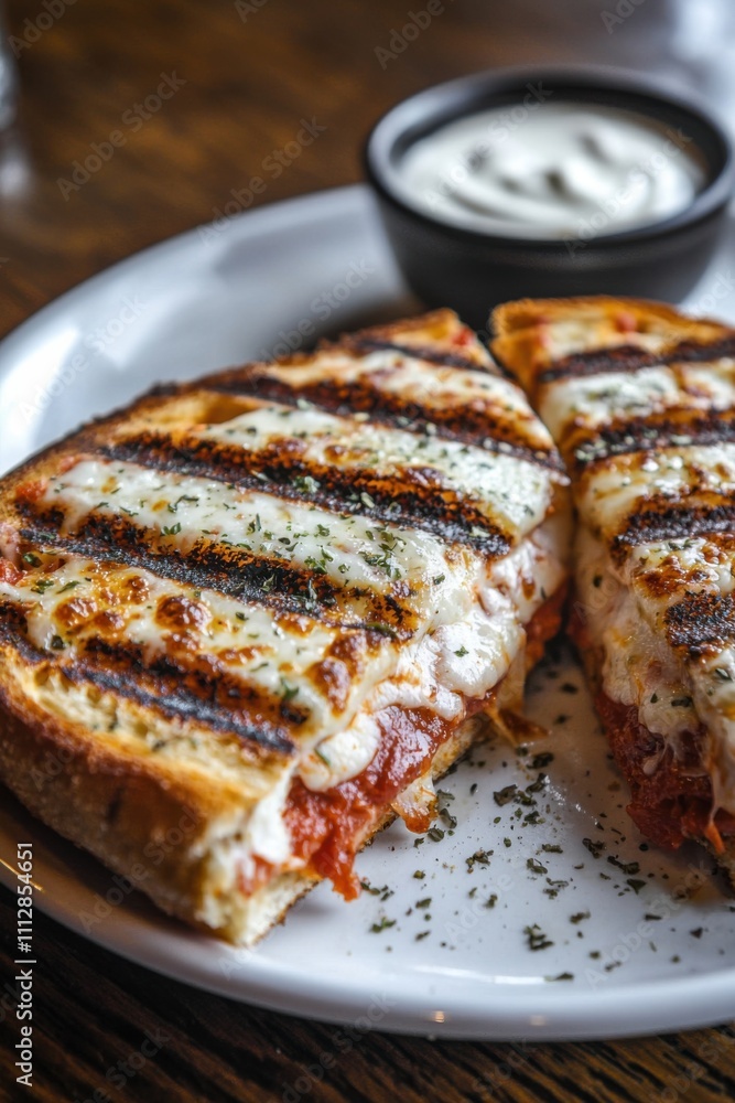 Grilled cheese with tomato and melted mozzarella. A simple yet satisfying comfort food, perfect for any occasion. Grilled cheese with tomato and melted mozzarella. A simple yet satisfying comfort food, perfect for any occasion.