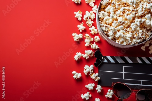 Delightful snack preparation for an entertaining movie night with popcorn and...