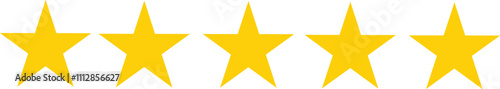 five stars icons rating vector
