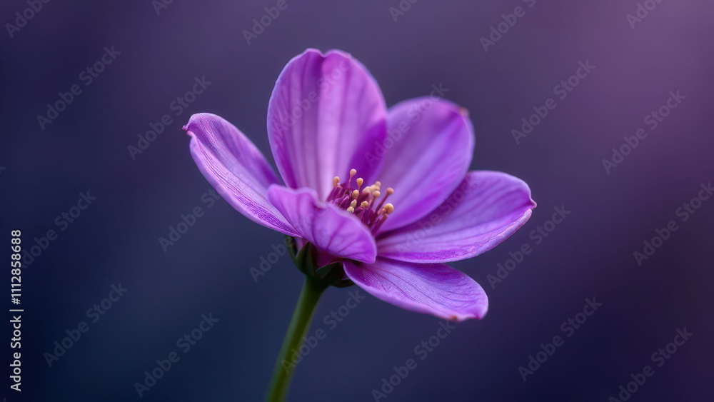 Close-up of vibrant purple flower against a soft focus background Close-up of vibrant purple flower against a soft focus background