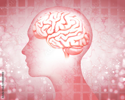 Human intelligence. Isolated vector illustration