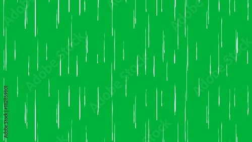Raindrop Animation with green screen chroma key Background