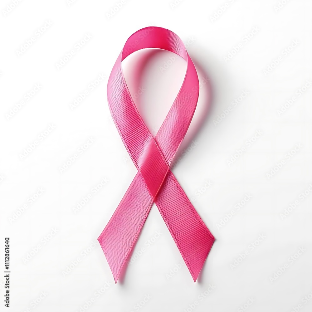 pink ribbon isolated on white background pink ribbon isolated on white background