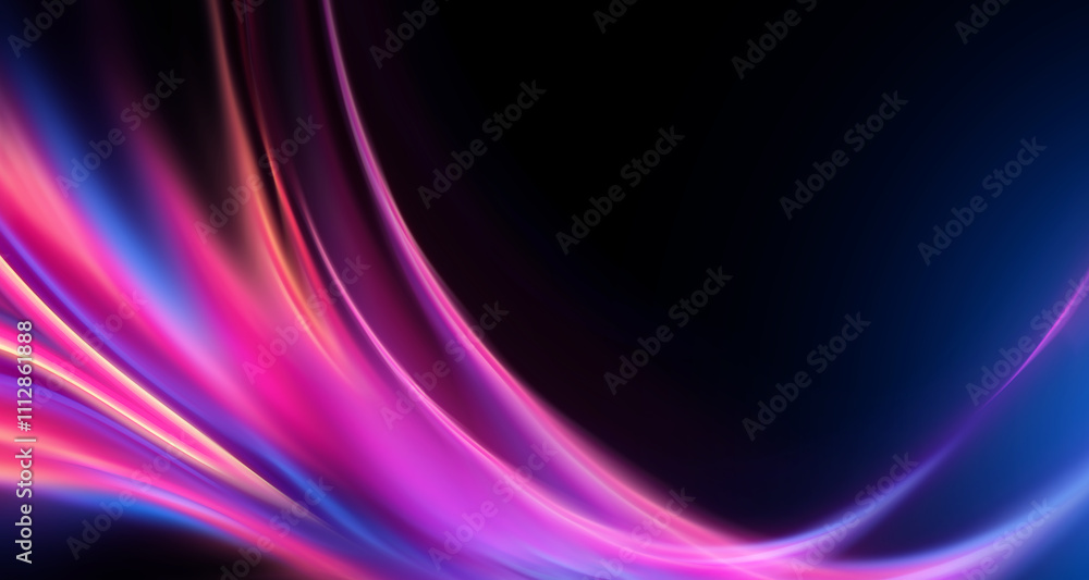 Dark abstract background with neon lines and shapes. Dark abstract background with neon lines and shapes.