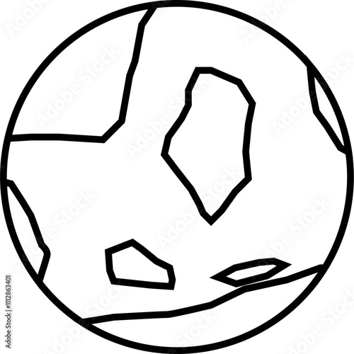 Planet Earth Outline Icon
