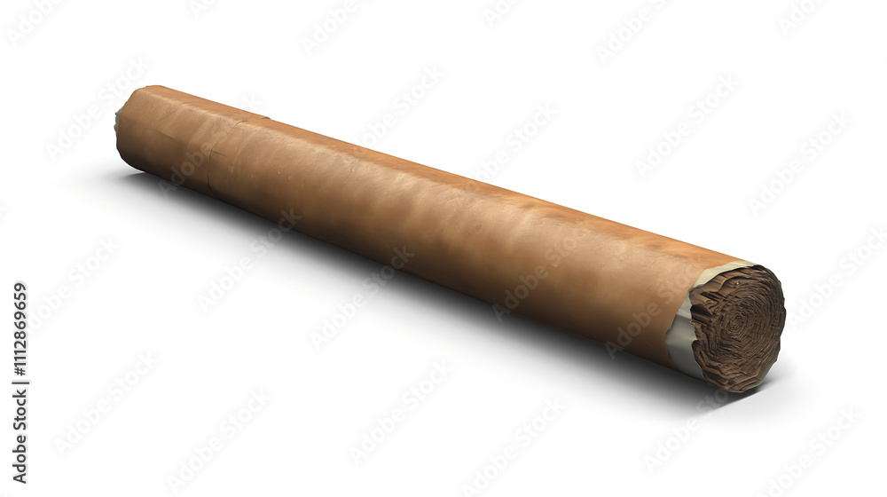 cigar isolated on a white background. high-quality cigar. cigar isolated on a white background. high-quality cigar.