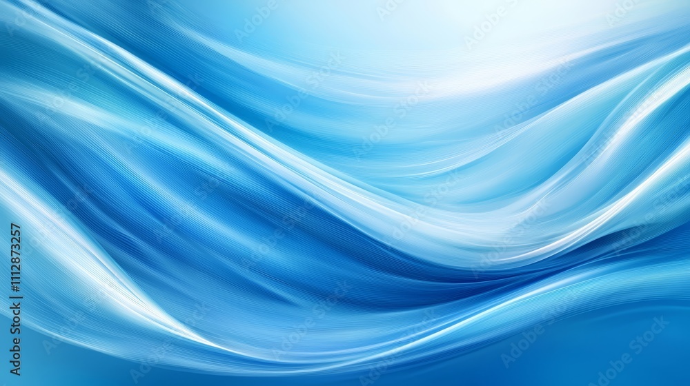 A blue and white abstract background with wavy lines A blue and white abstract background with wavy lines