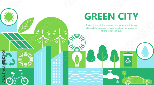 Green city poster