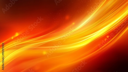 An orange and yellow abstract background with wavy lines