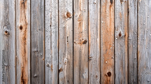 Wallpaper Mural A wooden fence with water droplets on it Torontodigital.ca