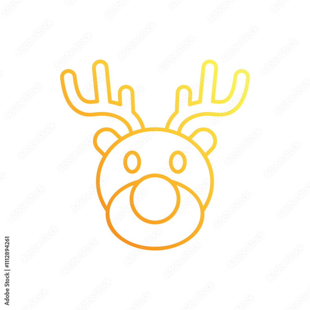 Reindeer vector icon