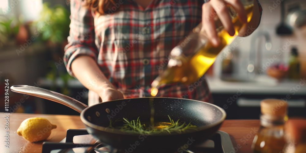 woman cooking in the kitchen Generative AI woman cooking in the kitchen Generative AI