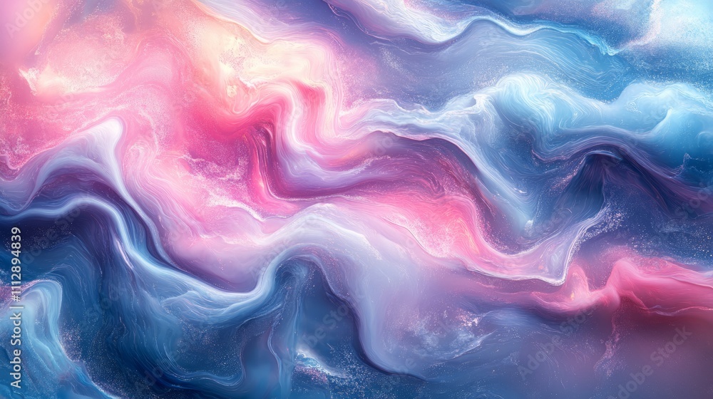 Abstract pink, blue, and white marble texture with swirling, flowing patterns and vibrant color gradients. Abstract pink, blue, and white marble texture with swirling, flowing patterns and vibrant color gradients.