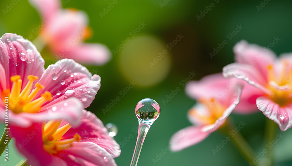 Beautiful macro shot of magic flowers.Border art design. Magic light.Extreme close up macro photography.Conceptual abstract image.White and Green Background.Fantasy Art.Creative Wallpaper.Water Drop Beautiful macro shot of magic flowers.Border art design. Magic light.Extreme close up macro photography.Conceptual abstract image.White and Green Background.Fantasy Art.Creative Wallpaper.Water Drop