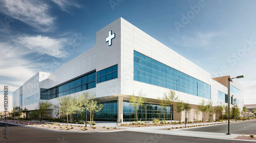 Modern Medical Building Exterior  Healthcare Facility  Clinic Architecture