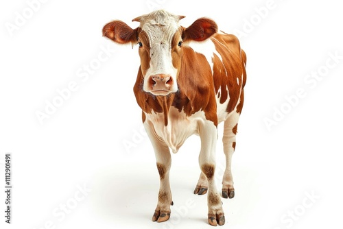 Brown cow isolated