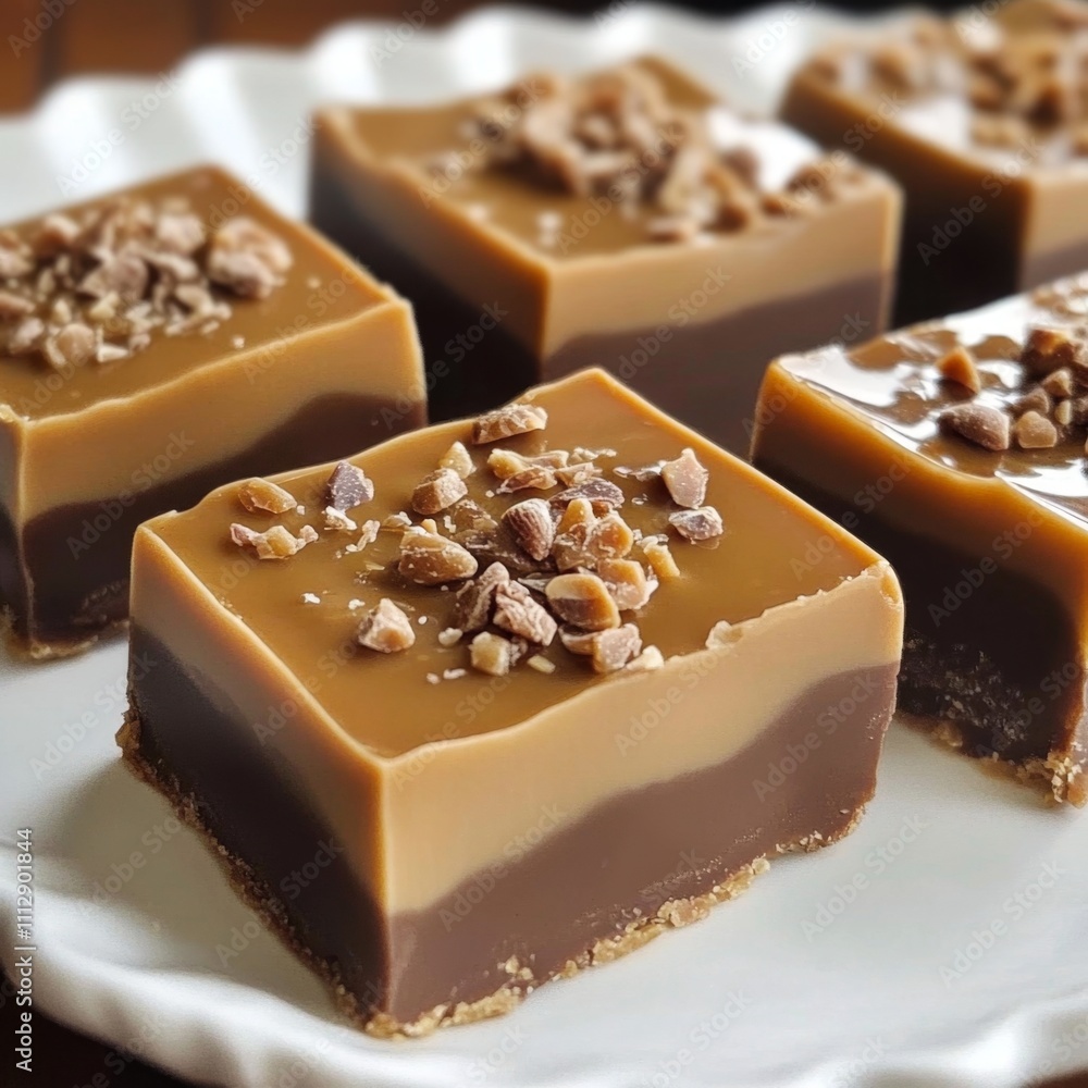 Delicious Two-Layered Caramel and Chocolate Fudge Squares Delicious Two-Layered Caramel and Chocolate Fudge Squares