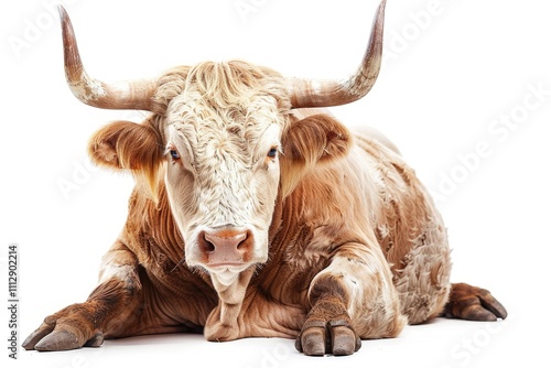 Brown cow isolated