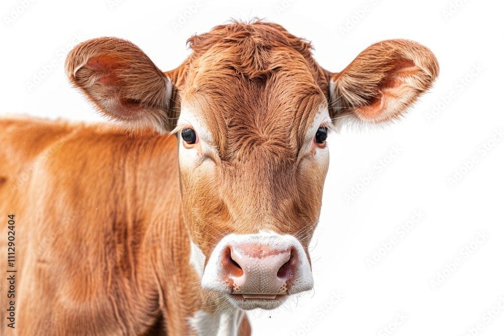 Brown cow isolated Brown cow isolated