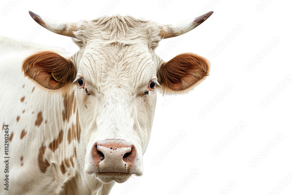 Brown cow isolated Brown cow isolated