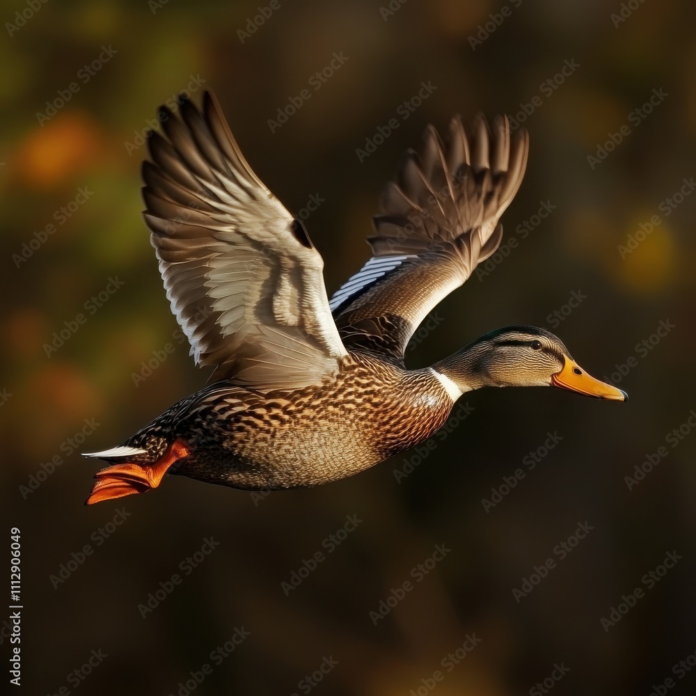 Arafed duck flying in the air with its wings spread Arafed duck flying in the air with its wings spread