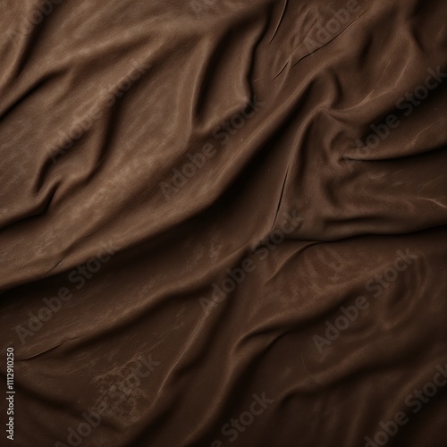 Textured Background Mimicking Wrinkled Skin in Deep Browns and Blacks, Vintage and Luxurious