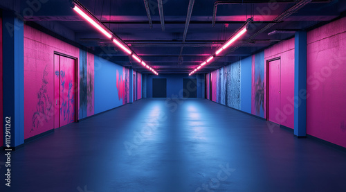 High-End Photography Studio With Urban Graffiti Panorama