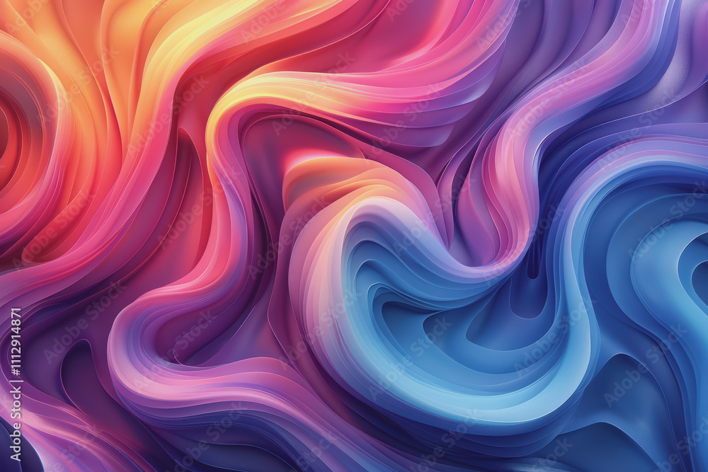 A striking 3D background featuring dynamic swirling shapes in gradient colors resembling ornaments. A striking 3D background featuring dynamic swirling shapes in gradient colors resembling ornaments.