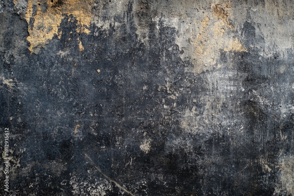 Moody Grunge: Deep Black Concrete with Textured Depths and Grim Charm Moody Grunge: Deep Black Concrete with Textured Depths and Grim Charm
