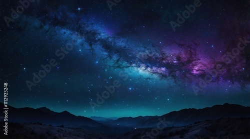 a galaxy or nebula in the night sky