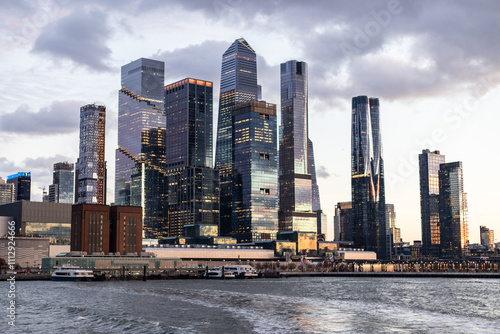 New York City Waterfront: Hudson Yards at Twilight photo