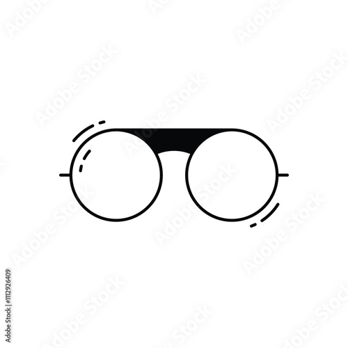 Glasses vector icon