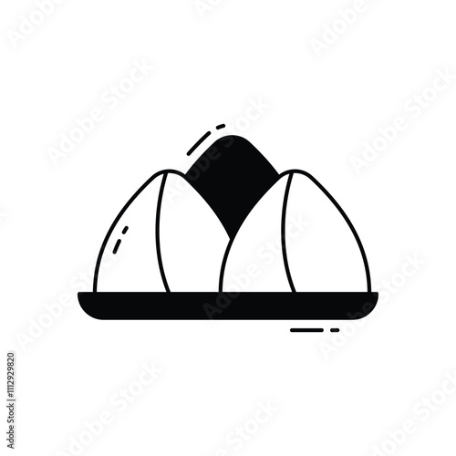Samosa vector icon