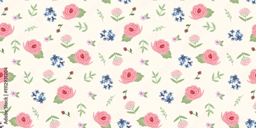 Delicate floral seamless pattern. Vector design for paper, cover, fabric, interior decor and other Delicate floral seamless pattern. Vector design for paper, cover, fabric, interior decor and other