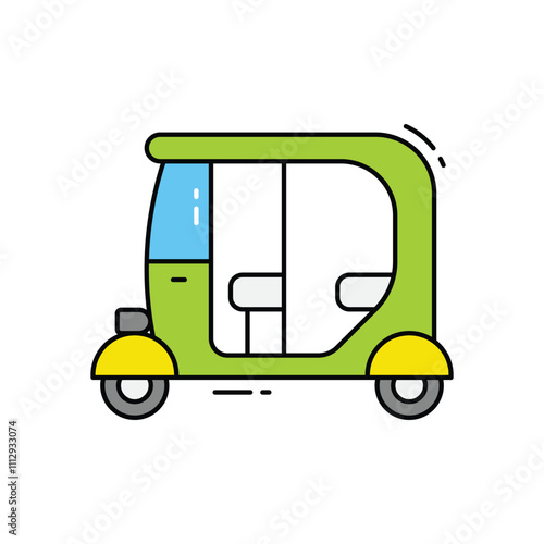 Tuk tuk vector icon