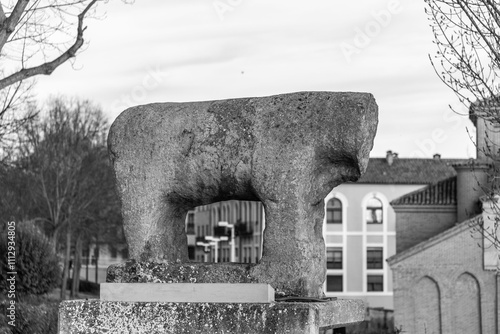 The Celtic Boar statue in S...