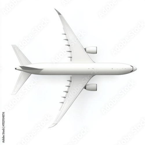 Obraz na płótnie Passenger air plane mockup with die cut.
w salonie