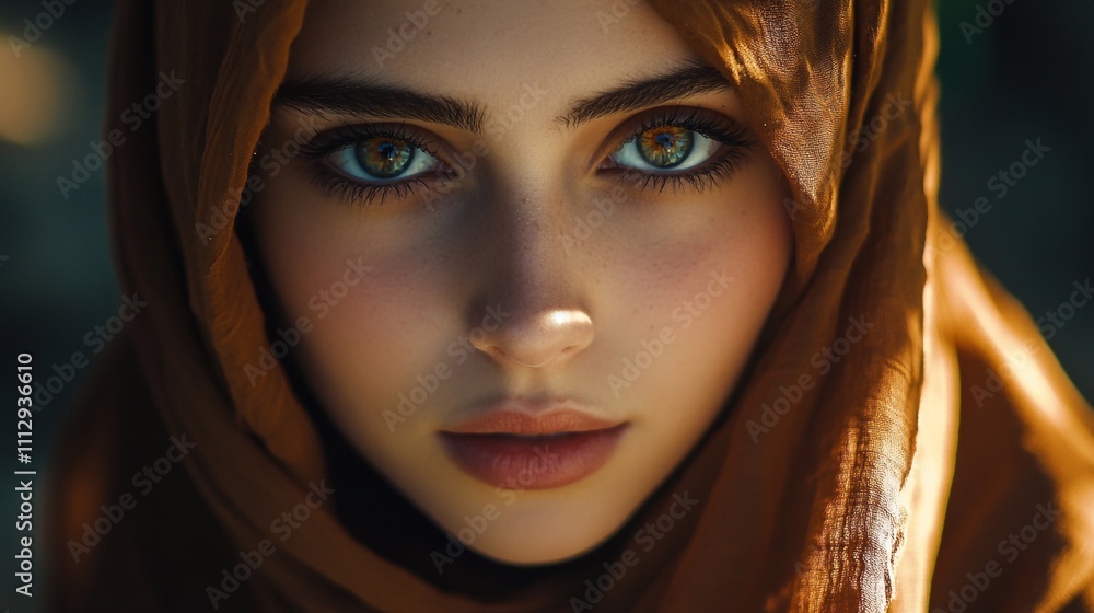 Beautiful woman in hijab. Beautiful woman in hijab.