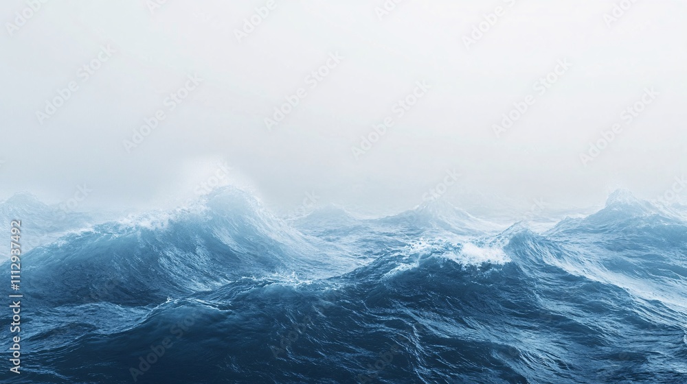Dramatic Ocean Waves Stormy Sea Rough Water Texture Dramatic Ocean Waves Stormy Sea Rough Water Texture