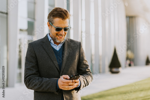 Confident man in stylish at...