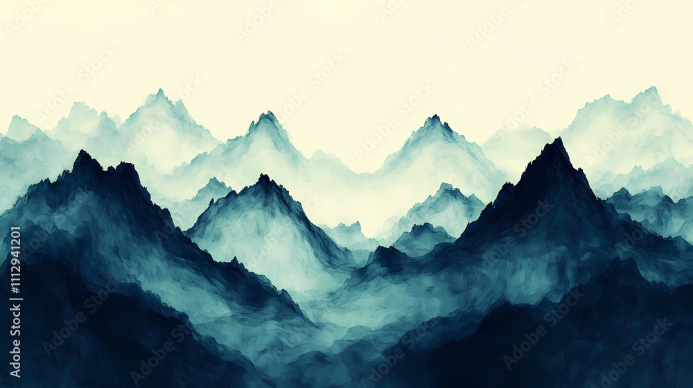 Mystical mountain illustration blending pyrography textures and digital art techniques, creating a serene and atmospheric landscape with artistic depth. Mystical mountain illustration blending pyrography textures and digital art techniques, creating a serene and atmospheric landscape with artistic depth.
