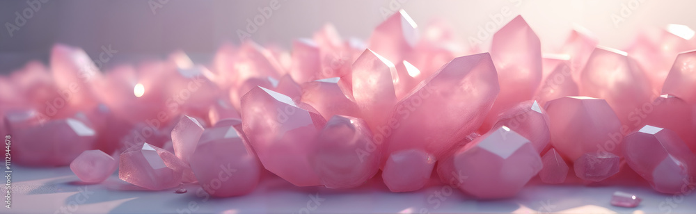 Kunzite Crystal Background with Shimmering Layers Kunzite Crystal Background with Shimmering Layers