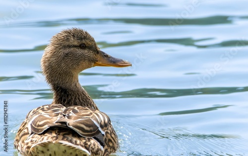 duck swimming in water