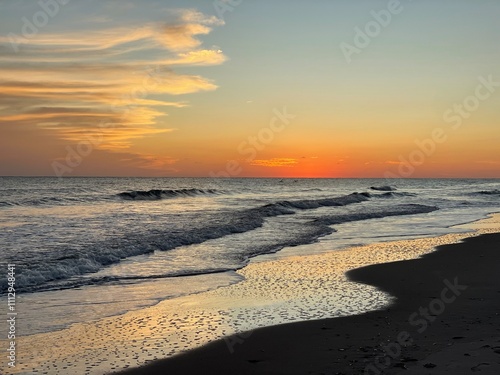 Wallpaper Mural Sunset on the Beach - Emerald Isle, North Carolina Torontodigital.ca