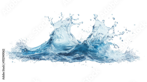 Fototapeta Naklejka Na Ścianę i Meble -  Sea wave transparent background