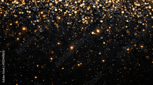 Golden Glitter Background