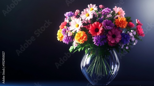 Wallpaper Mural Vibrant vase backdrop fresh and blossoms picture Torontodigital.ca