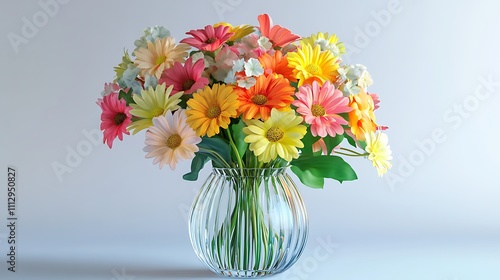 Wallpaper Mural Wanderfull vase against colorful flower blooms picture Torontodigital.ca